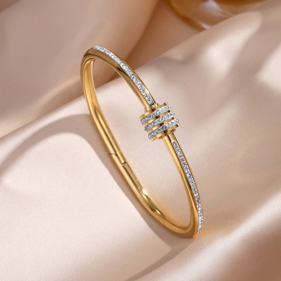 Set Bracelets Zirconia Empilables