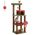 Multi-Level Cat Tree for Indoor Cats Large Cat Tower with Big Hammock Sisal Scratching Posts Cozy Condo Plush Cat House Cat Toys