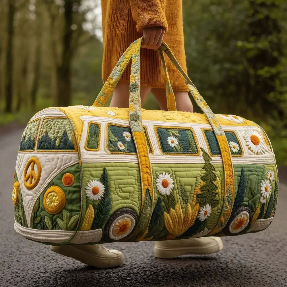 Quilted Duffle Bag 3D Quilting Craft Tote Bags Travel Duffel Bag Large Capacity Short-distance Handbag