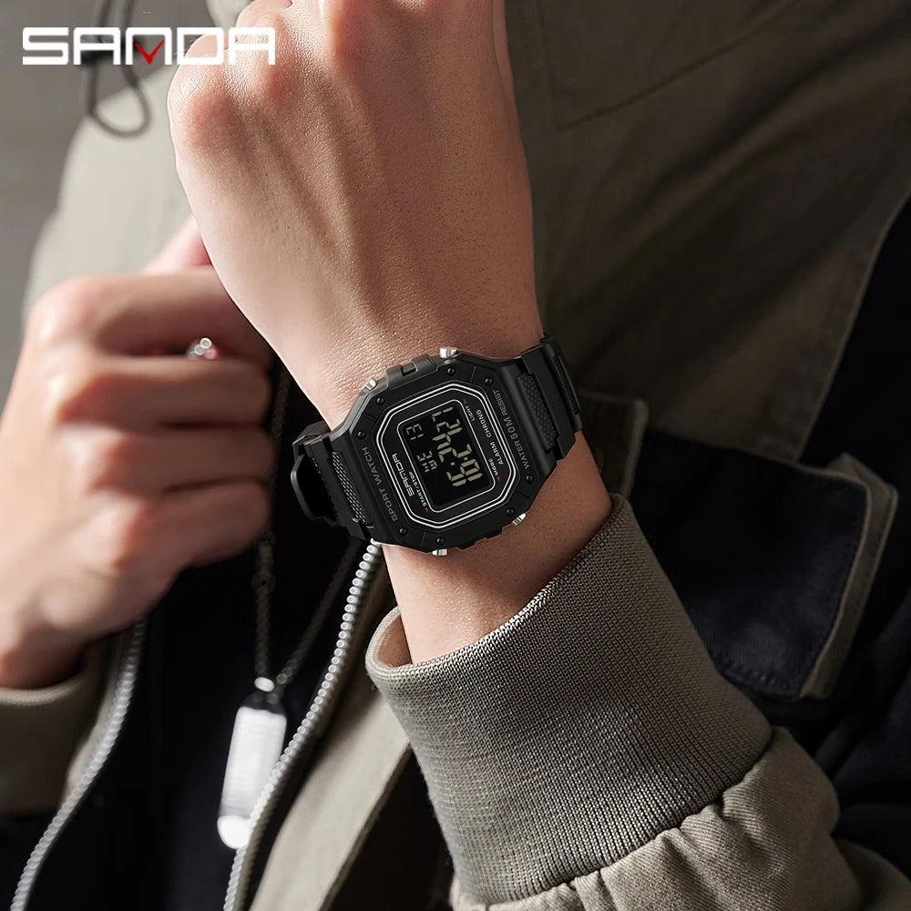 Montre digitale militaire SANDA étanche pour homme – vue 5