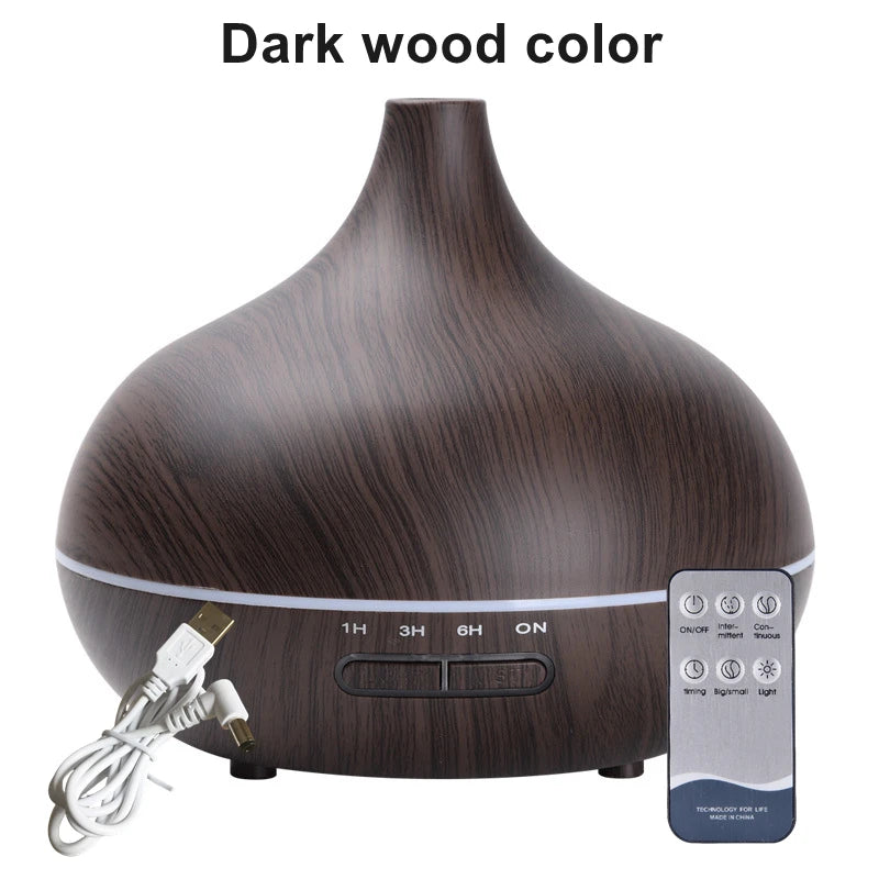 Diffuseur d'arômes USB effet bois 550 ml – vue 7