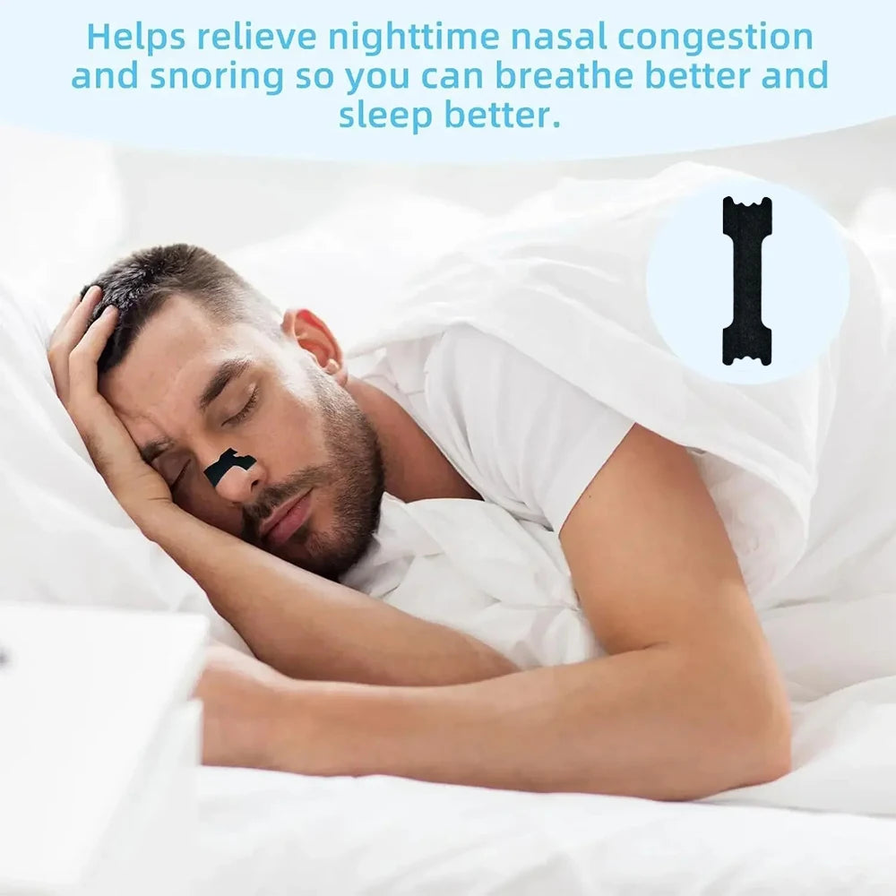 30/60/90,Anti Snoring Nose Patch Set Extra Strength Nasal Strips Better Breathing Non-Invasive Easier Breath Sleep Aid Decive