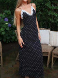 Robe longue dos nu en dentelle pour femme – vue 6