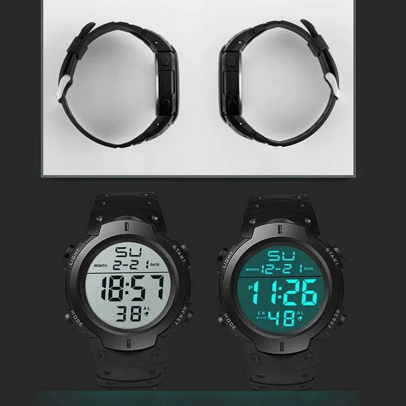Montre digitale LED de sport pour homme – vue 6