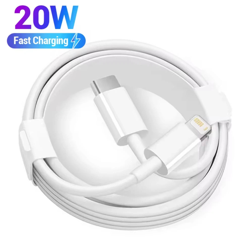 Câble USB-C vers Lightning 20W charge rapide
