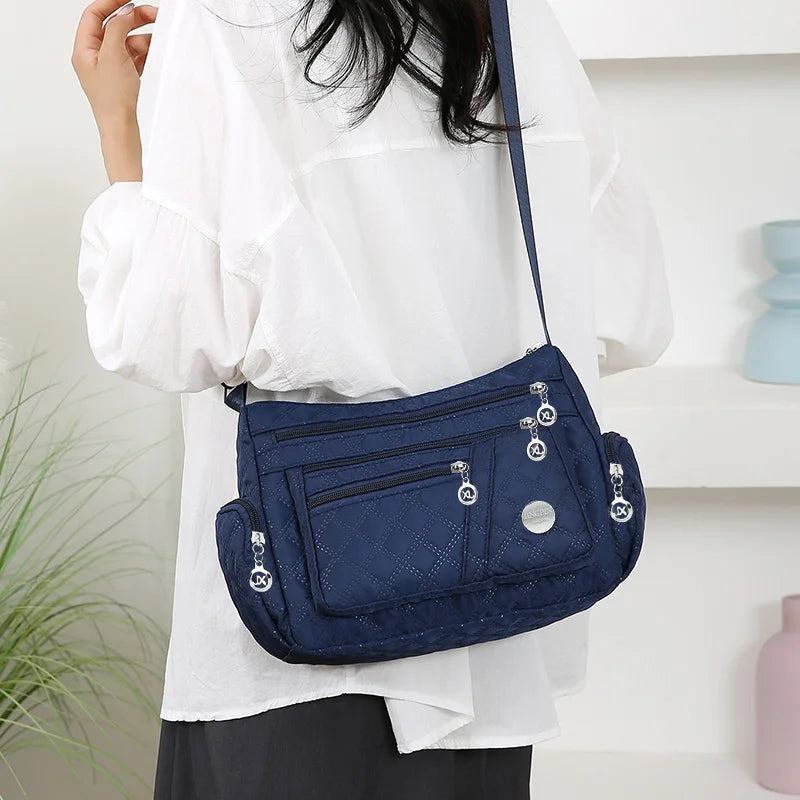 Sac bandoulière en nylon multi-poches de voyage – vue 6