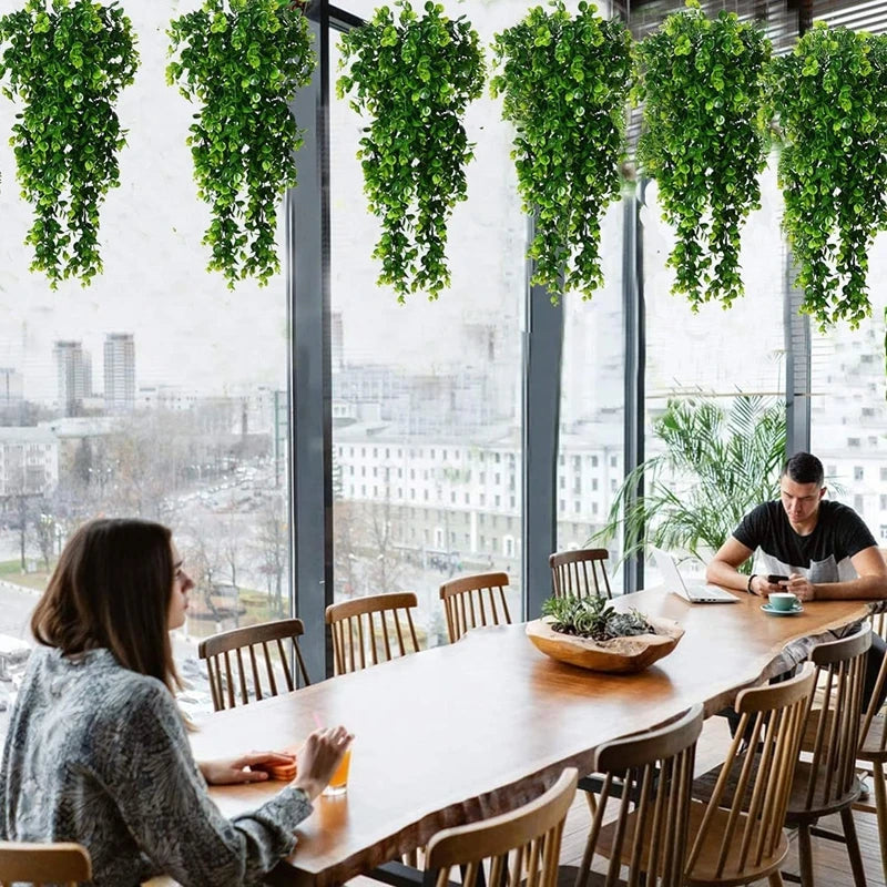 Plante artificielle retombante eucalyptus – vue 2
