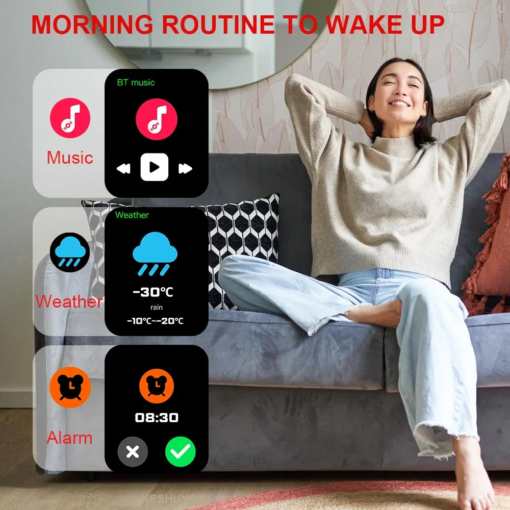 Montre connectée H9 Pro avec appels et cardio – vue 4