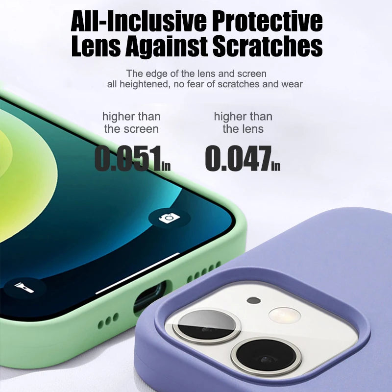 Coque en silicone liquide antichoc pour iPhone – vue 2