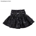 Kids K-pop Crop Top Street Dance Shiny Pleated Skirt Girls Hip Hop Streetwear Children Jazz Costume Girl Group Stage Clothes Set