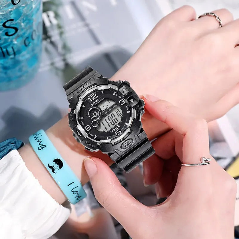Montre digitale de sport lumineuse pour homme – vue 3