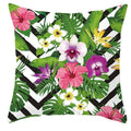 Housse de coussin déco tropicale à motifs plantes – vue 7
