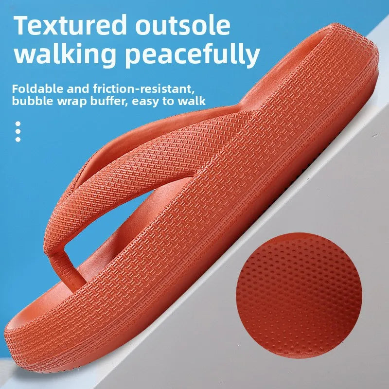 Tongs compensées à semelle confort pour femme – vue 2