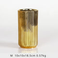 Vase en céramique nordique doré – vue 7