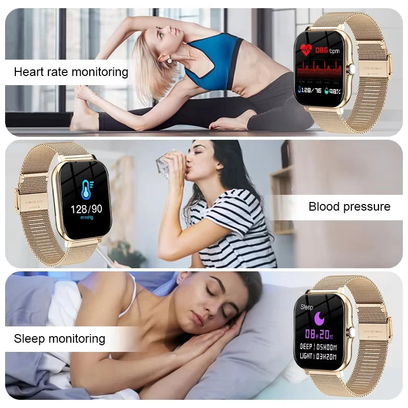 Montre connectée KESHUYOU écran HD 2.01 pouces – vue 4