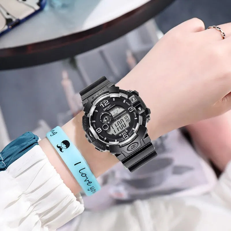 Montre digitale de sport lumineuse pour homme – vue 5