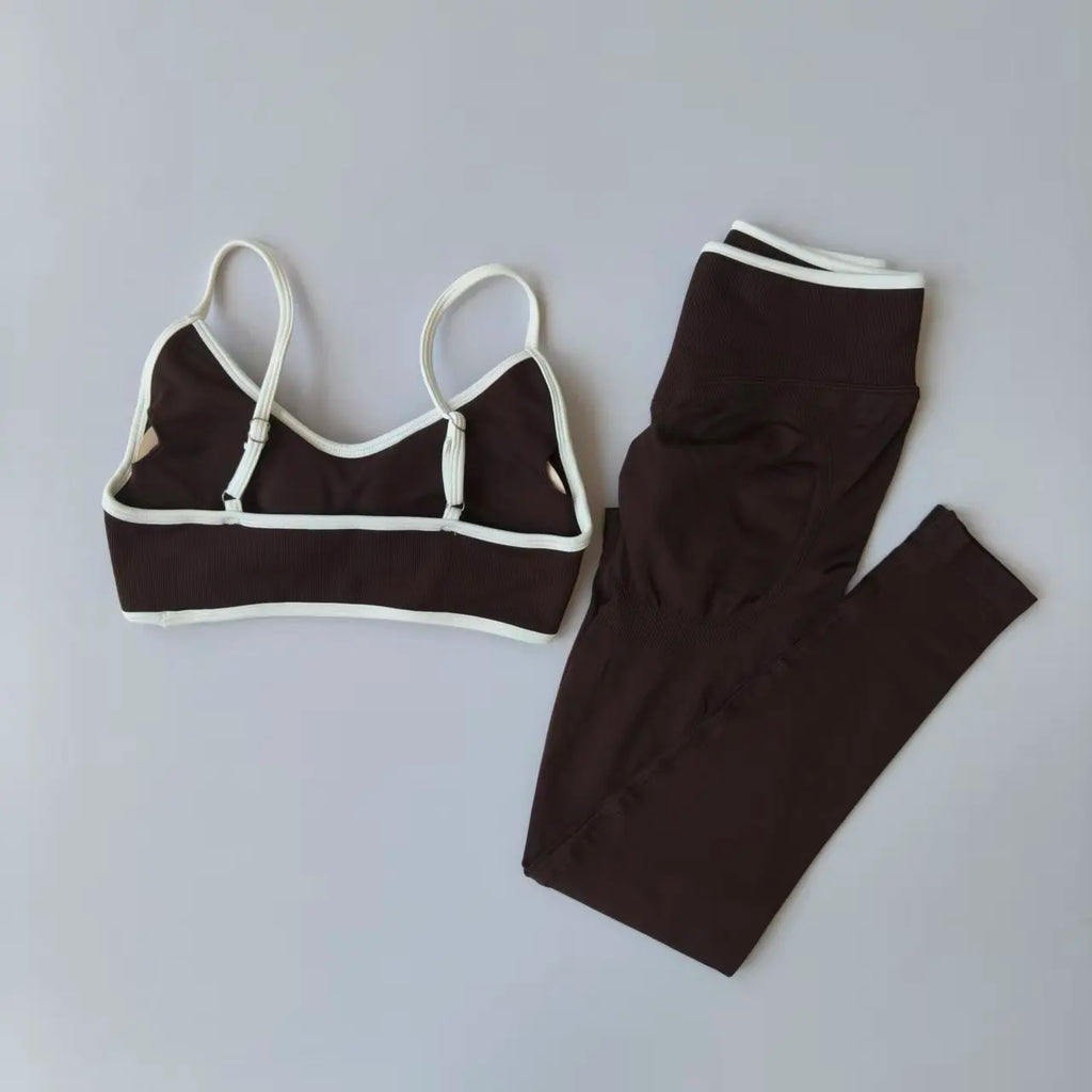 Ensemble de sport 2 pièces femme brassière et legging – vue 3