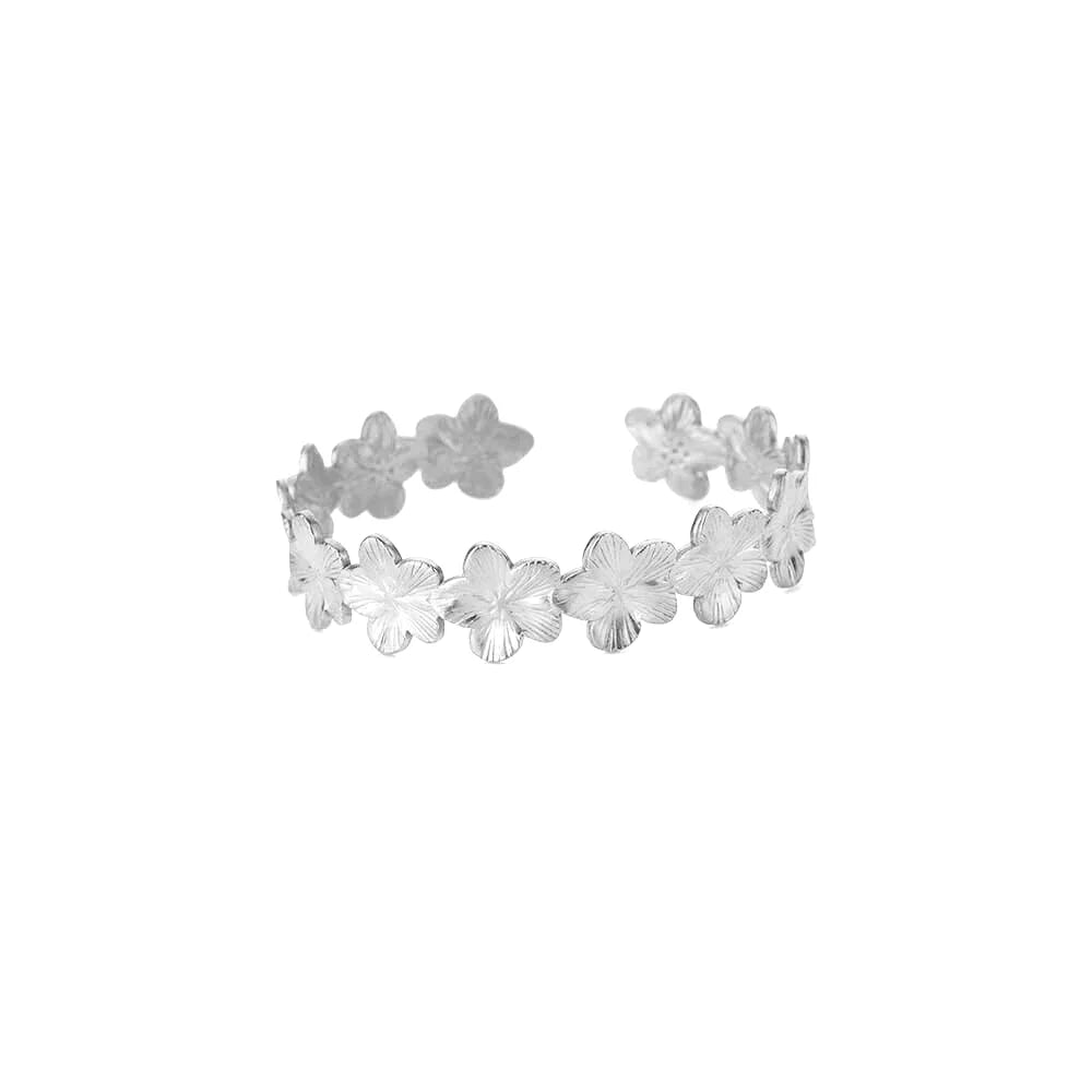 VELUROArt Bracelet Jonc Femme Acier Doré Texturé