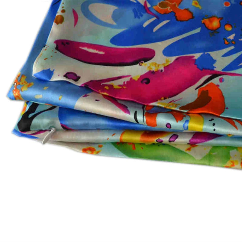 Housse de coussin en soie florale réversible – vue 3