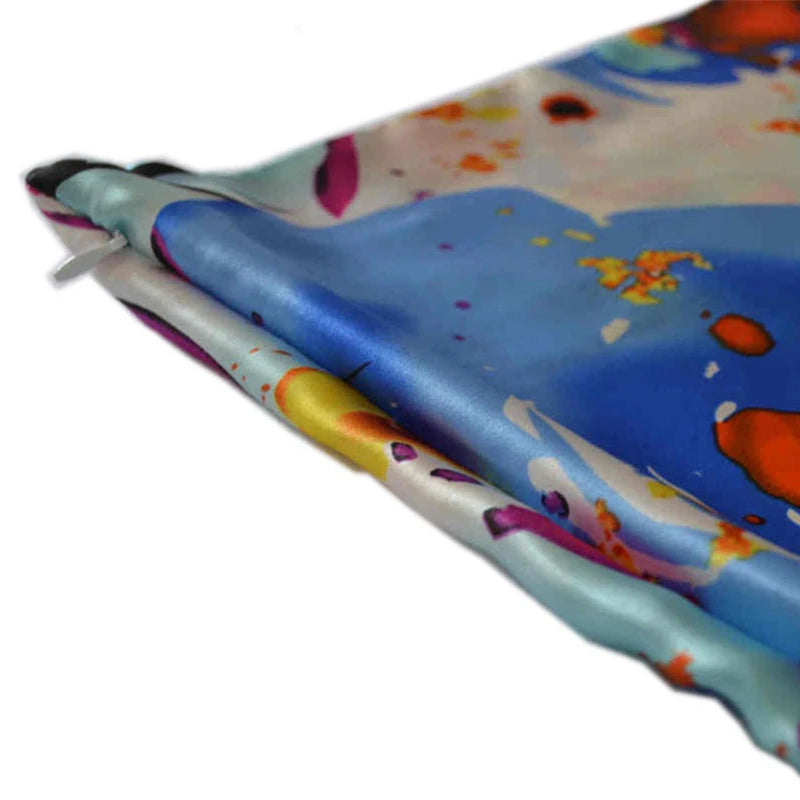 Housse de coussin en soie florale réversible – vue 4