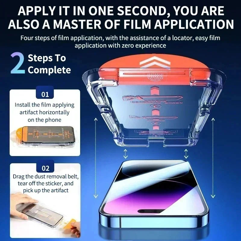 Verre trempé 8K pour iPhone avec applicateur – vue 5