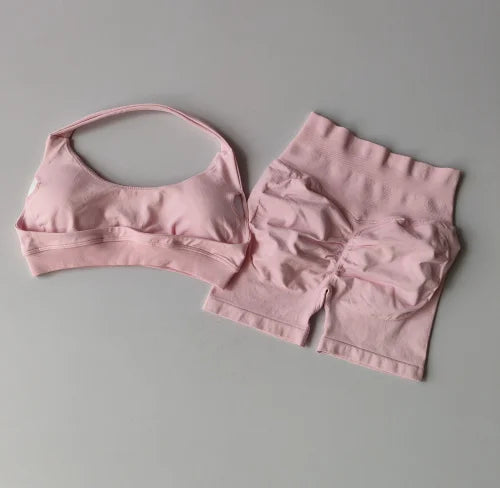 Ensemble Sport Femme Brassière Dos Nu + Short