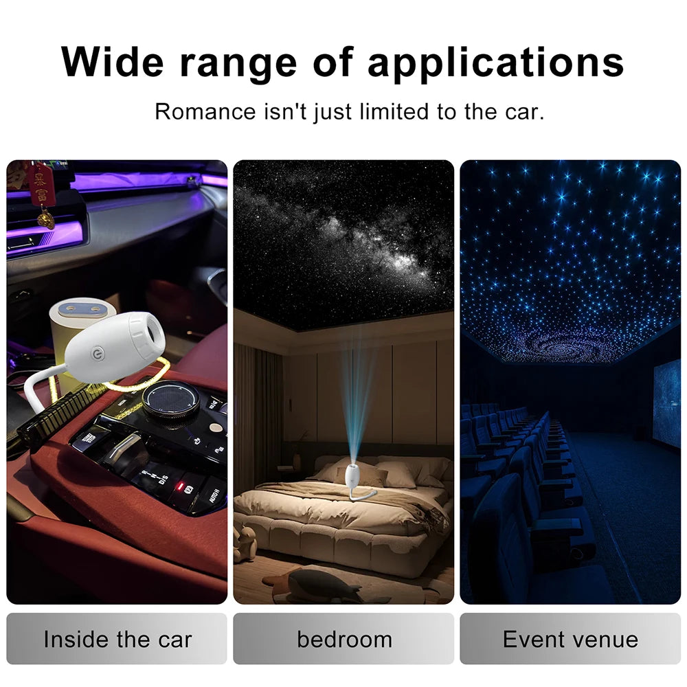 Projecteur d'ambiance USB voiture ciel étoilé – vue 3