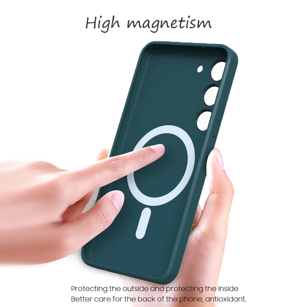 Coque MagSafe en silicone pour Samsung Galaxy S et A – vue 2