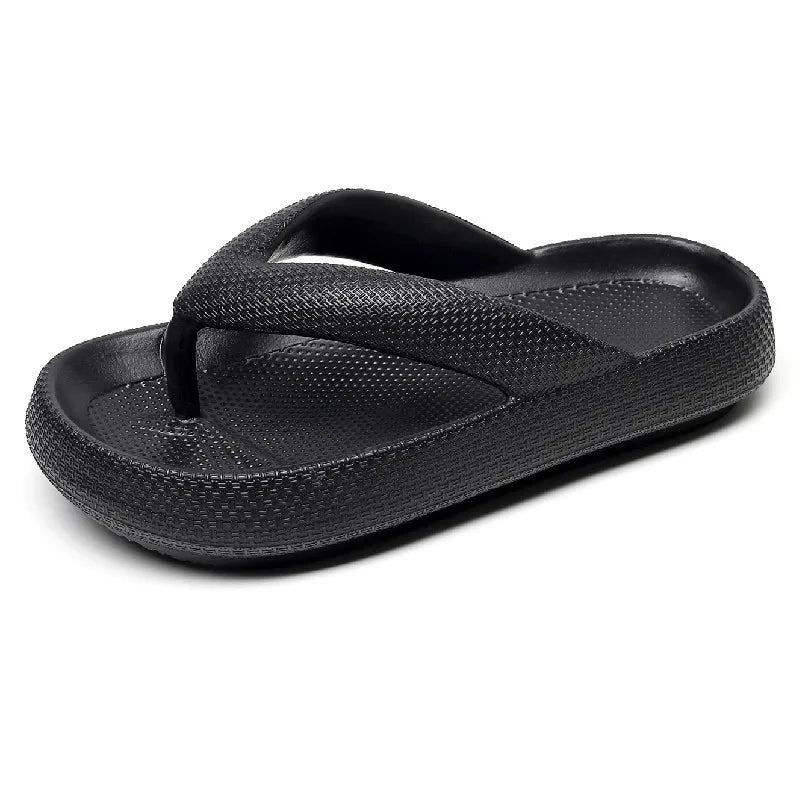 Tongs compensées à semelle confort pour femme – vue 4