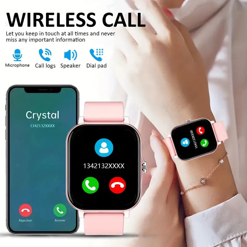 Montre connectée KESHUYOU avec appels et suivi santé – vue 3