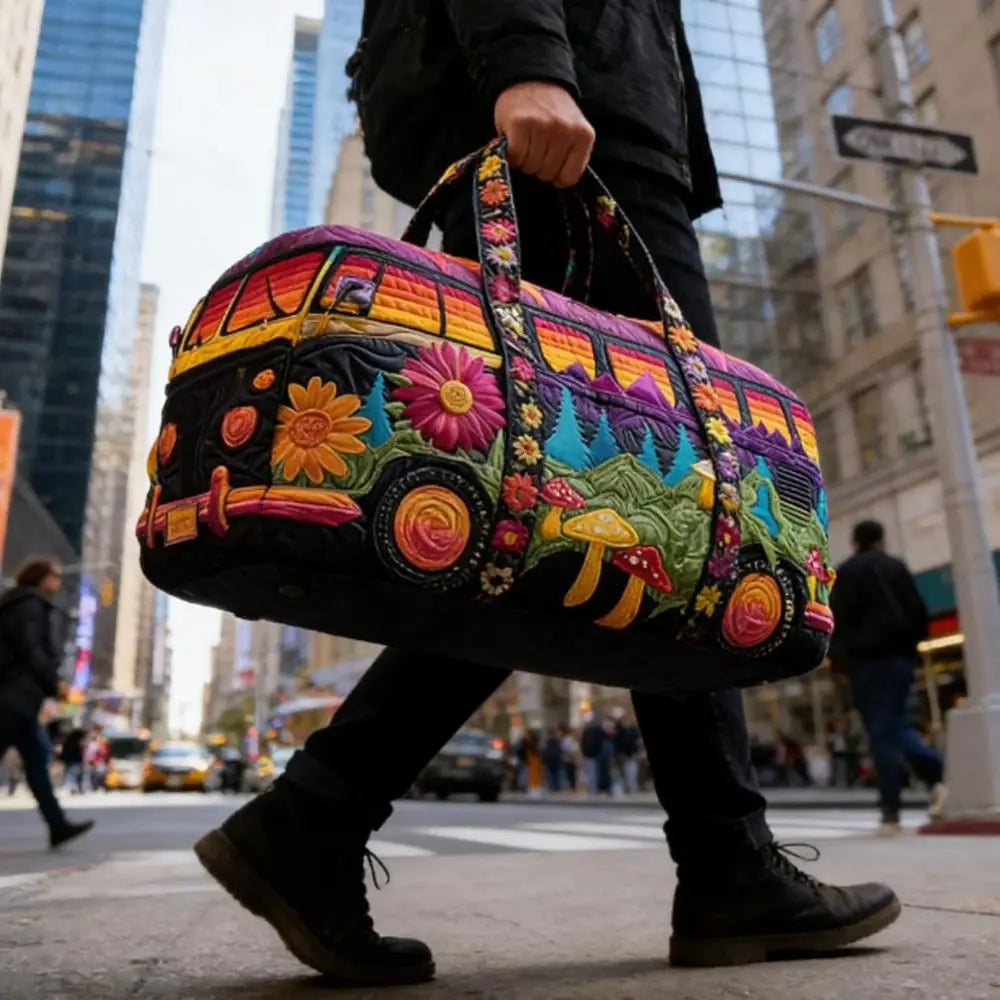 Quilted Duffle Bag 3D Quilting Craft Tote Bags Travel Duffel Bag Large Capacity Short-distance Handbag