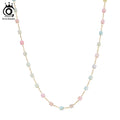 Collier Carré Coquillage | Acier Inoxydable | Pendentif Nacre | Bijou Femme | Cadeau