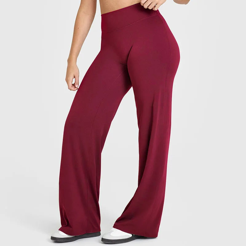 NCLAGEN Yoga Pants SoftMotion Straight-Leg Bottoms Women's High Waist Sportss Leggings GYM Naked Feel Pilates Running Trousers