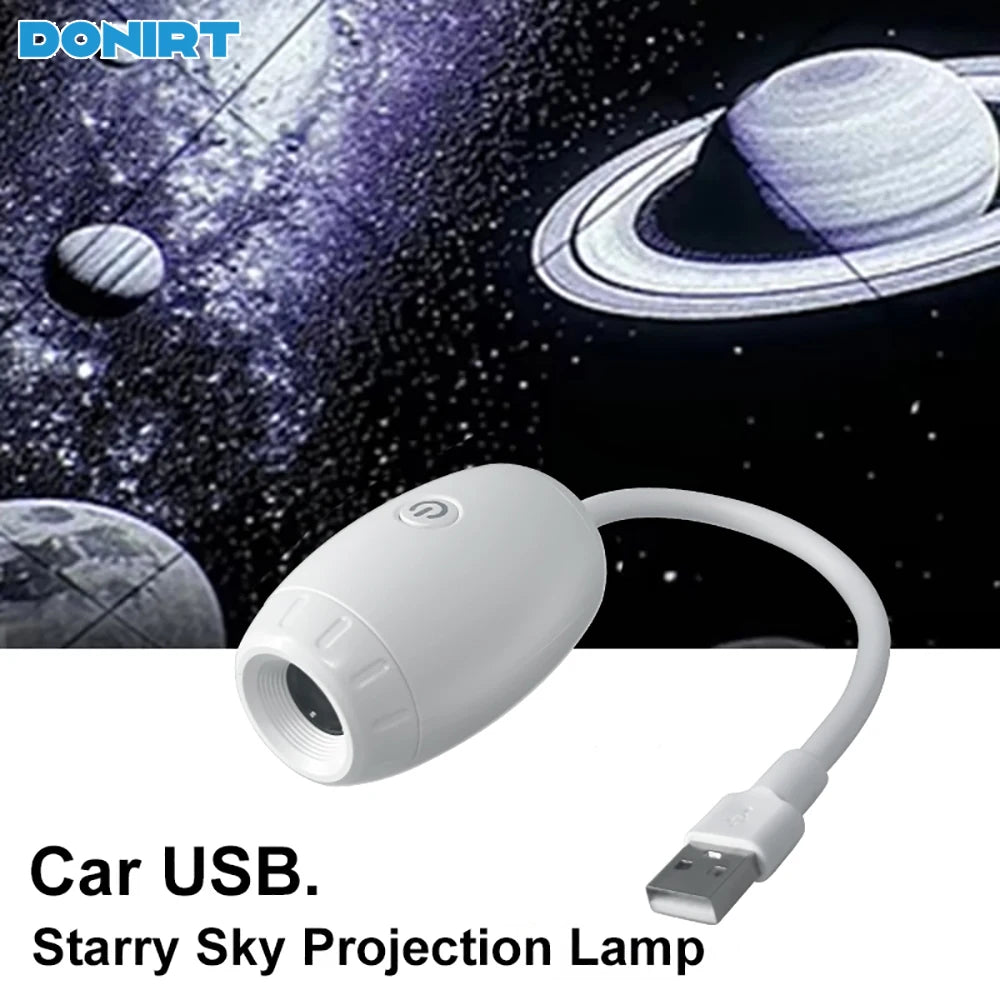 Projecteur d'ambiance USB voiture ciel étoilé galaxie