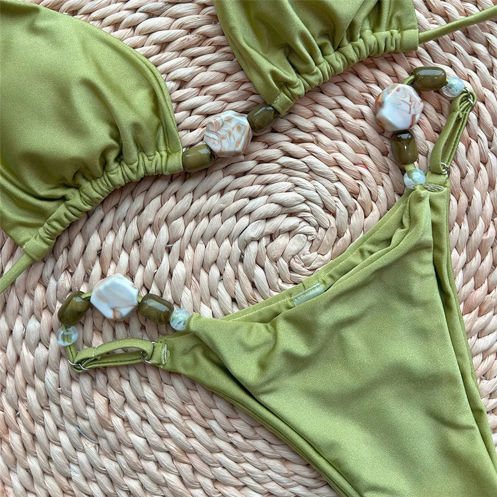 Maillot de bain bikini triangle pour femme – vue 3