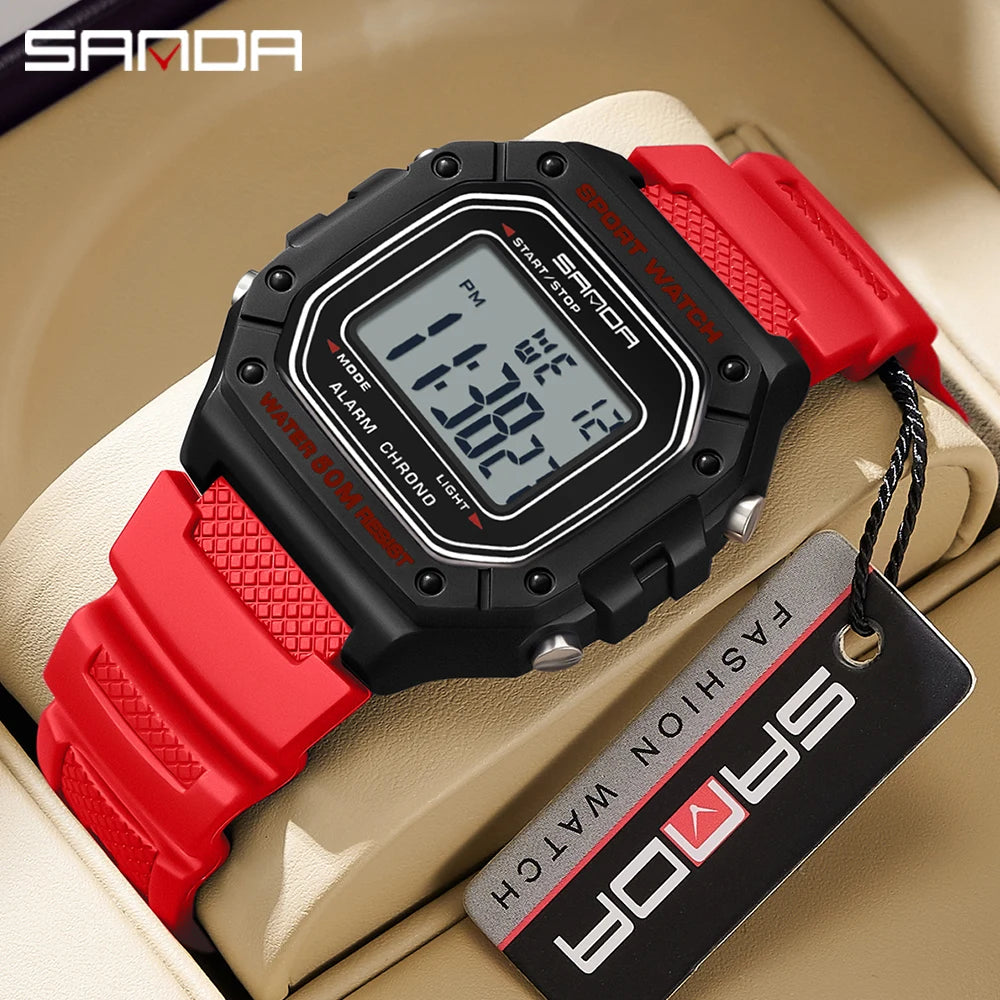 Montre digitale militaire SANDA étanche pour homme – vue 3