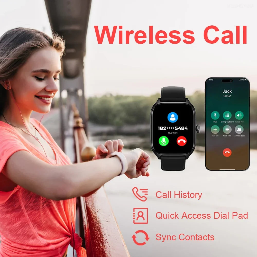 Montre connectée H9 Pro avec appels et cardio – vue 3