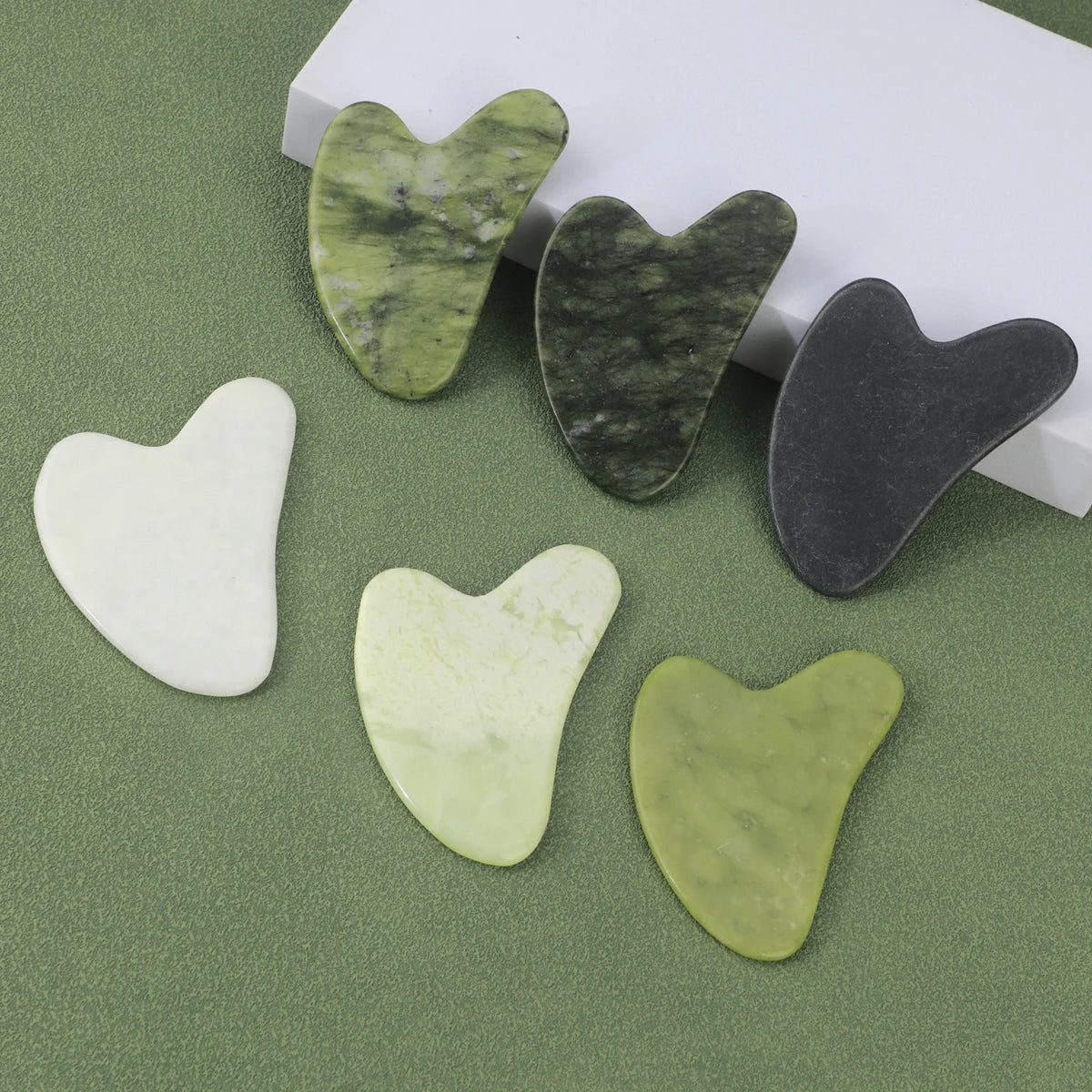 Natural Jade Roller Face Gua Sha Natural Stone Body Neck Massager Acupoint Eye Care Spa Massage Tools Massage Visage Lifting