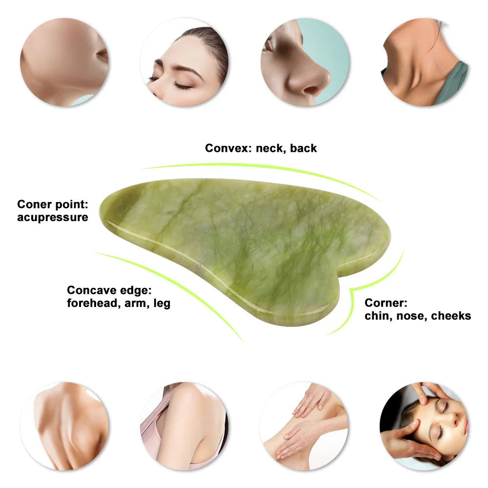 Rouleau de Jade & Gua Sha Quartz Rose Visage