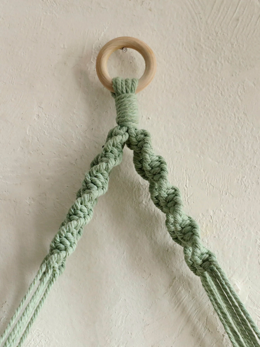 Étagère murale suspendue en macramé – vue 4