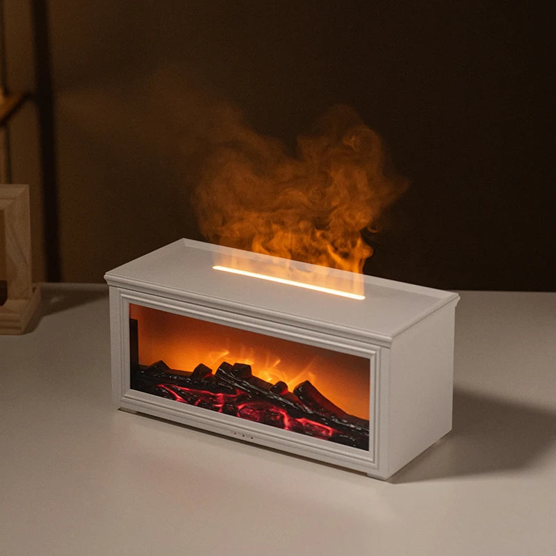 Diffuseur d'arômes effet flamme humidificateur 7 couleurs