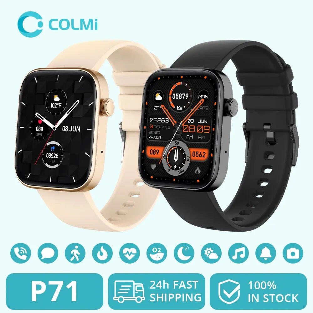 Montre connectée COLMI P71 étanche IP68