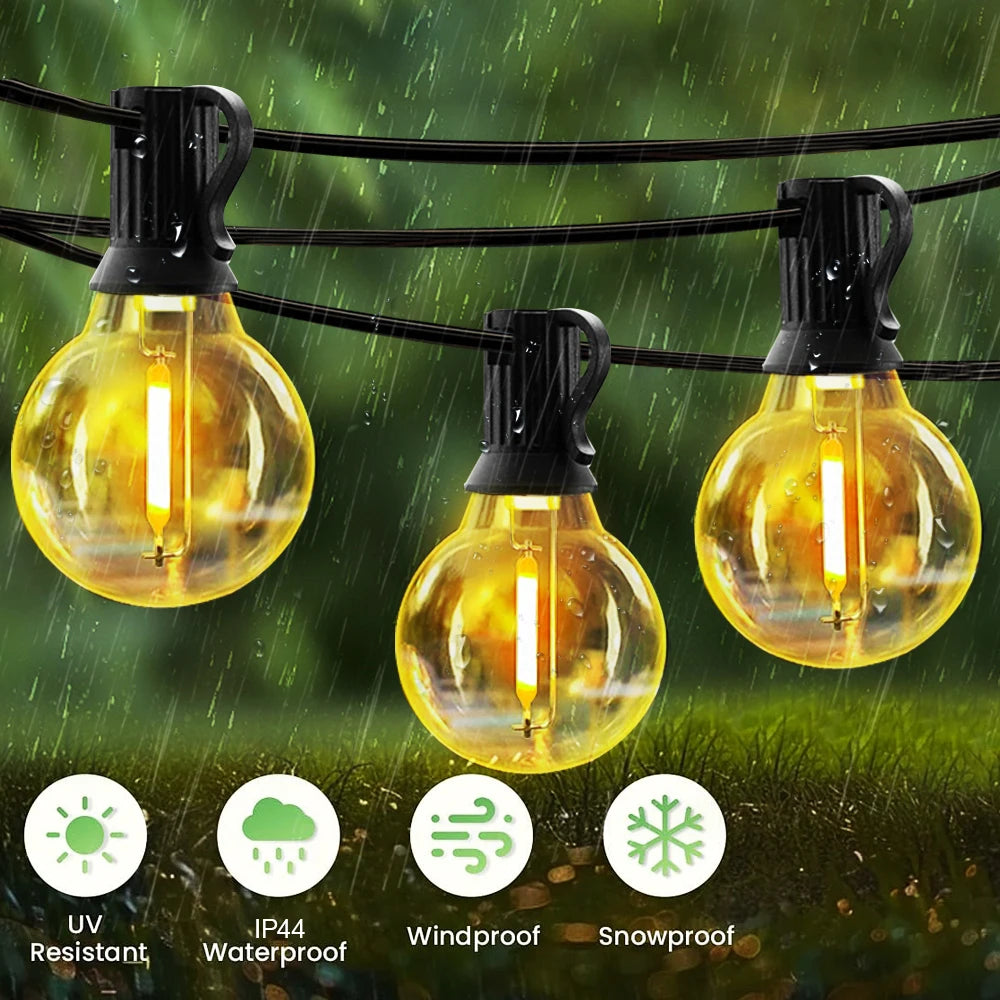 Guirlande guinguette solaire G40 LED – vue 2