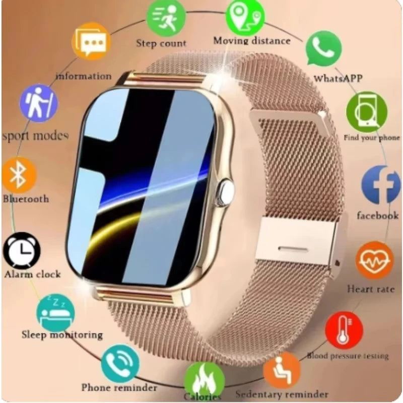 Montre connectée KESHUYOU écran HD 2.01 pouces