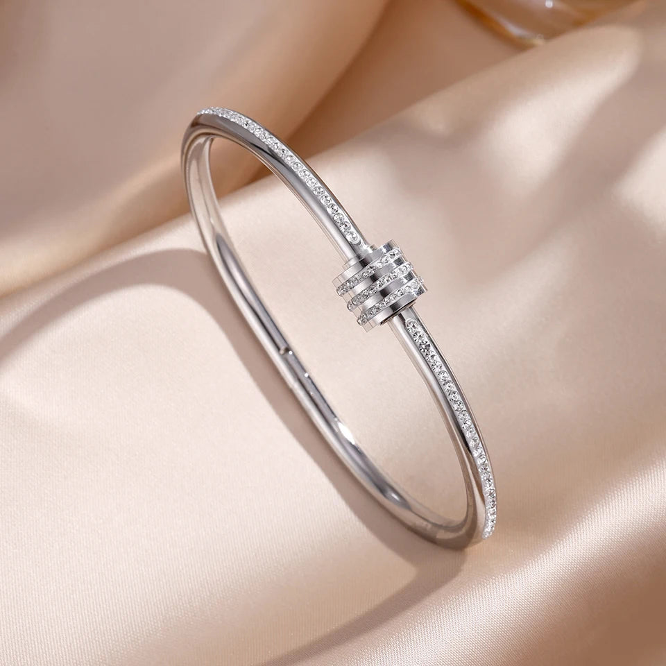 Set Bracelets Zirconia Empilables