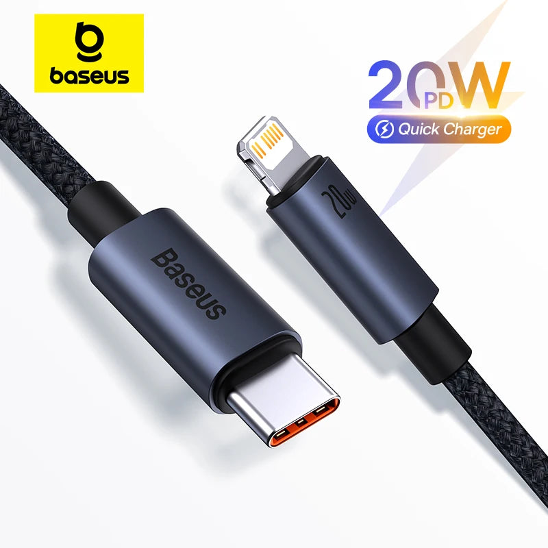 Câble Baseus USB-C vers Lightning pour iPhone