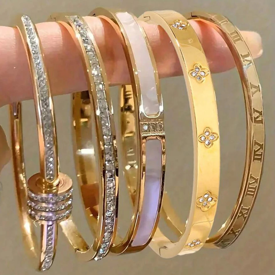 Set Bracelets Zirconia Empilables