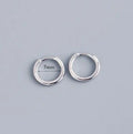 2PCS Tiny Stainless Steel Huggie Small Hoop Earrings For Women Round Circle Punk Unisex Rock Earring Cartilage Piercing Jewelry