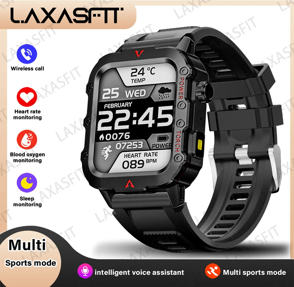 Montre connectée de sport outdoor avec lampe LED – vue 9