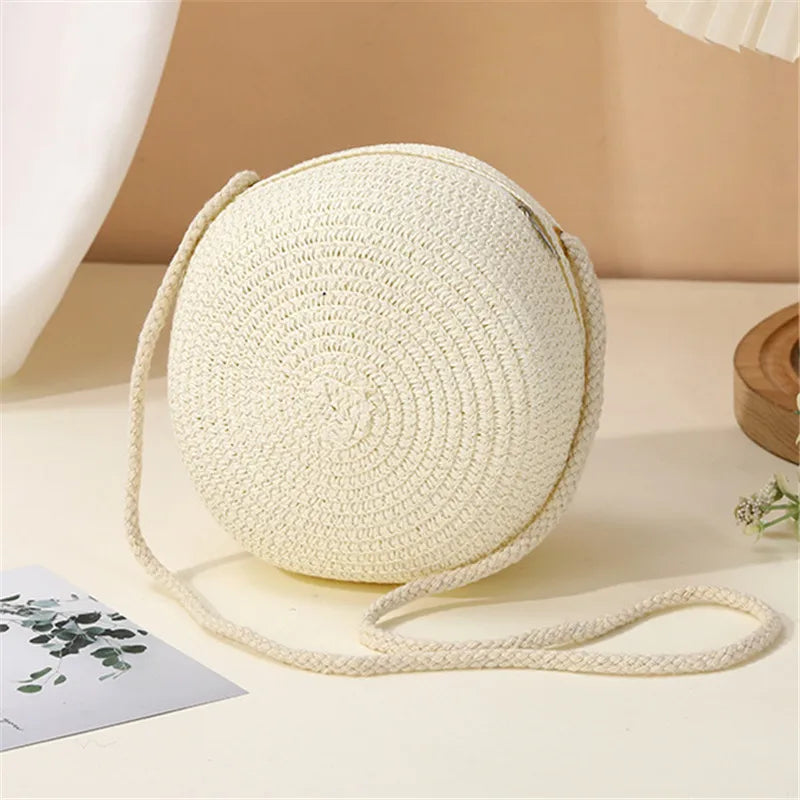 Sac en paille tressé bandoulière pour femme – vue 11